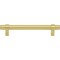 Jeffrey Alexander 128 mm Center-to-Center Brushed Gold Key Grande Cabinet Bar Pull 5128BG - alternate 7